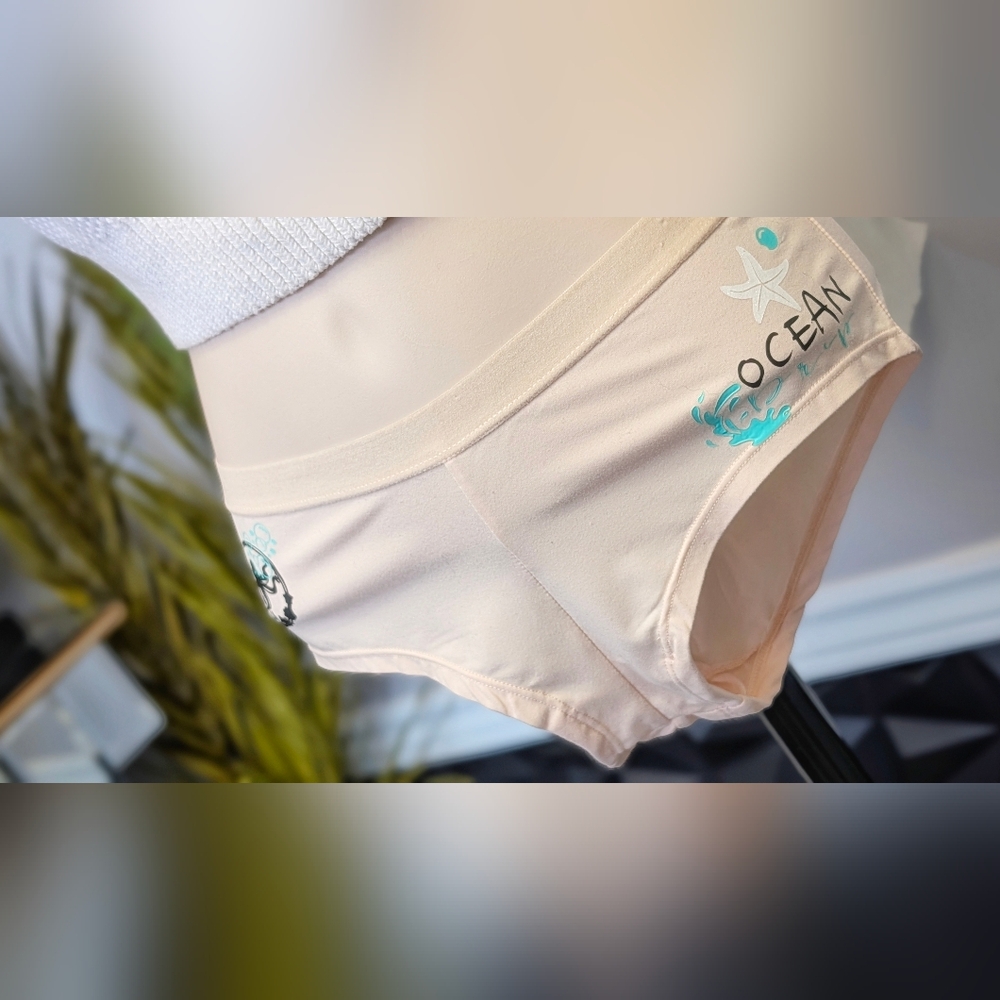 Ocean Drip Octopus Design Panties Underwear SM NEW